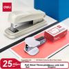 Deli Stapler Three-Piece Combination Set (Stapler, Staples, Staple Remover) Stapler, White 0359
