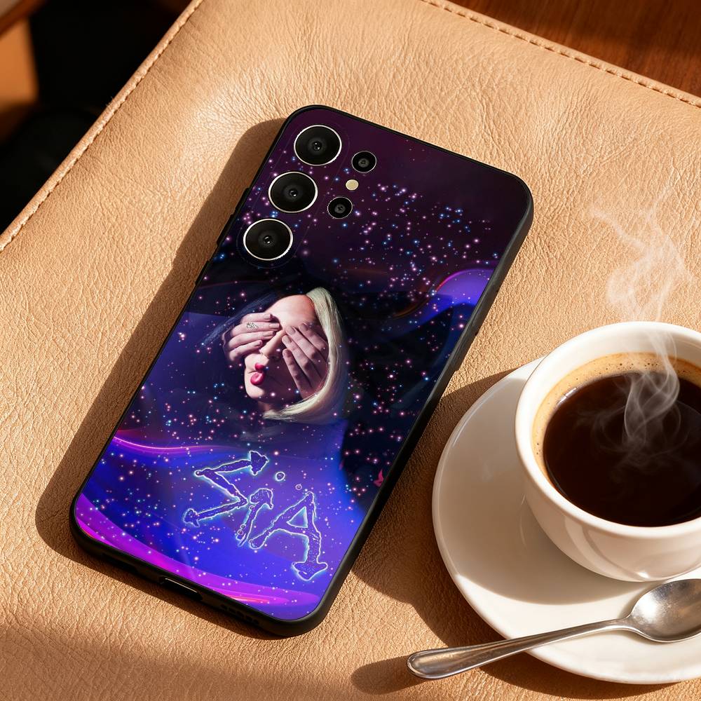 

Singer S-Sia-T-Titanium Phone Case For Samsung S25,24,23,22,30,21,10,9,Ultra,Plus,Lite,FE Black Soft Case Samsung S22ULTRA5G