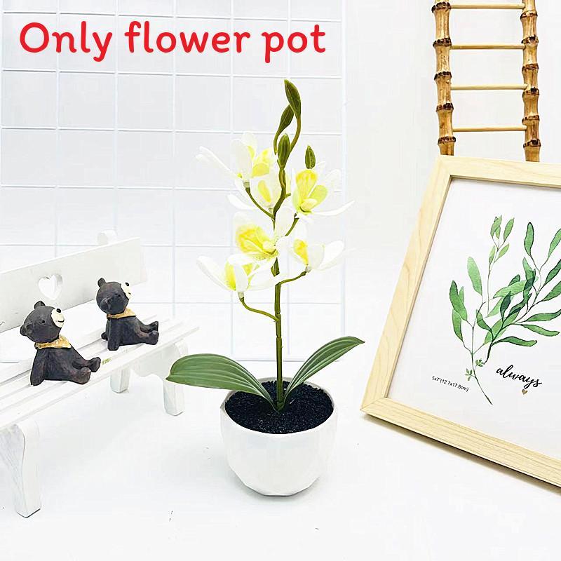 Phalaenopsis Potted Simulated Artificial Artificial Flower Ornament Desktop