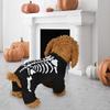 Halloween Skeleton Dog Costume, Apparel Fancy Dress Photoshoots Props Halloween