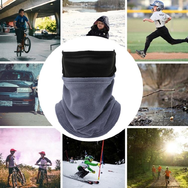 Adult Face Cover Fleece Neck Warmer Winter Windproof Tube Scarves for Skiing