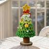 Christmas Tree 7-Layer Gradient Colors Knitting Crochet Christmas Tree Holiday Ornaments for Car Home Tabletop Fireplace Mothers
