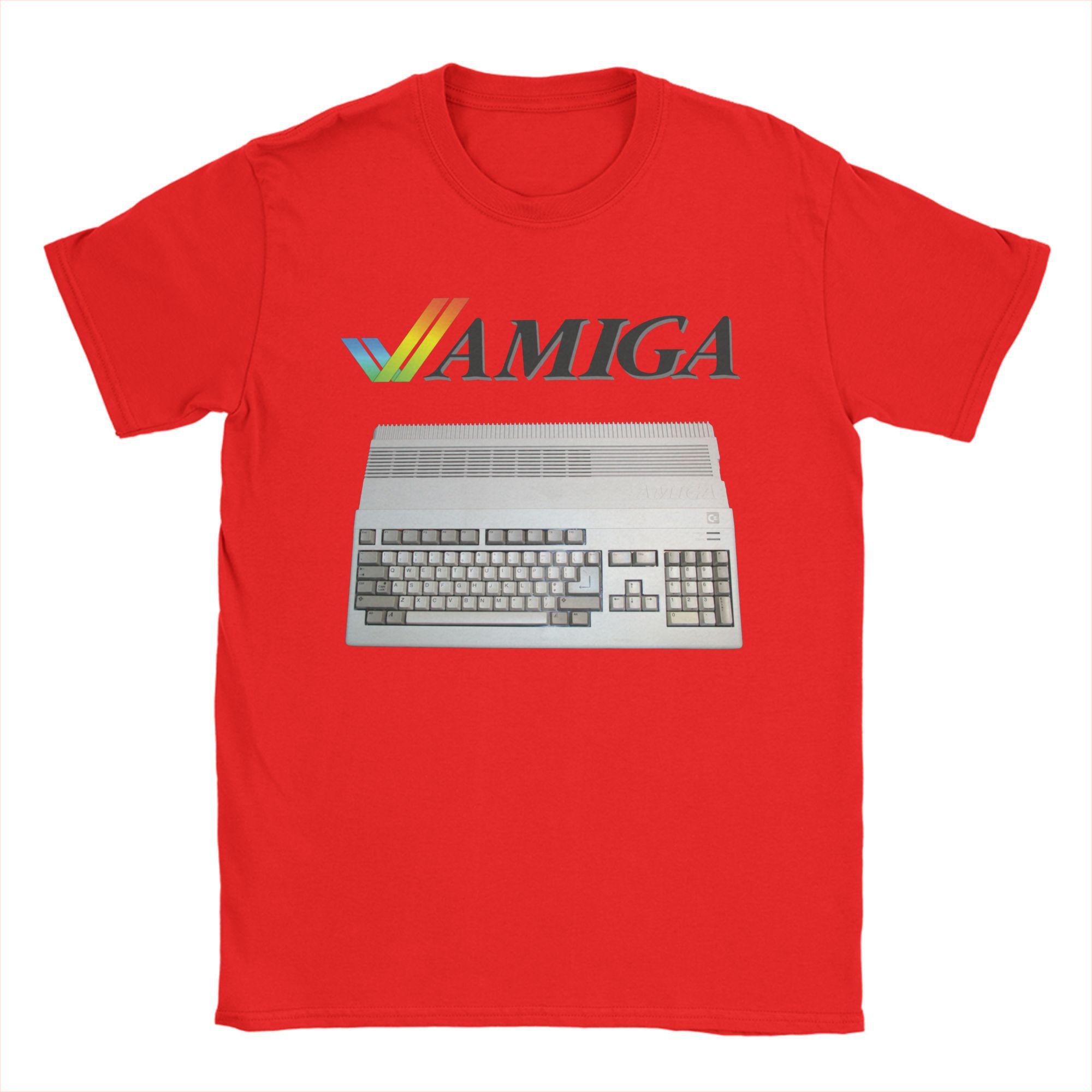 Повседневная Ретро Компьютер C64 Amiga 80-е Ботан 16-битная Футболка 100% Хлопок Короткий Рукав Commodore 64 Гик Круглый Вырез Летний Топ Футболка S