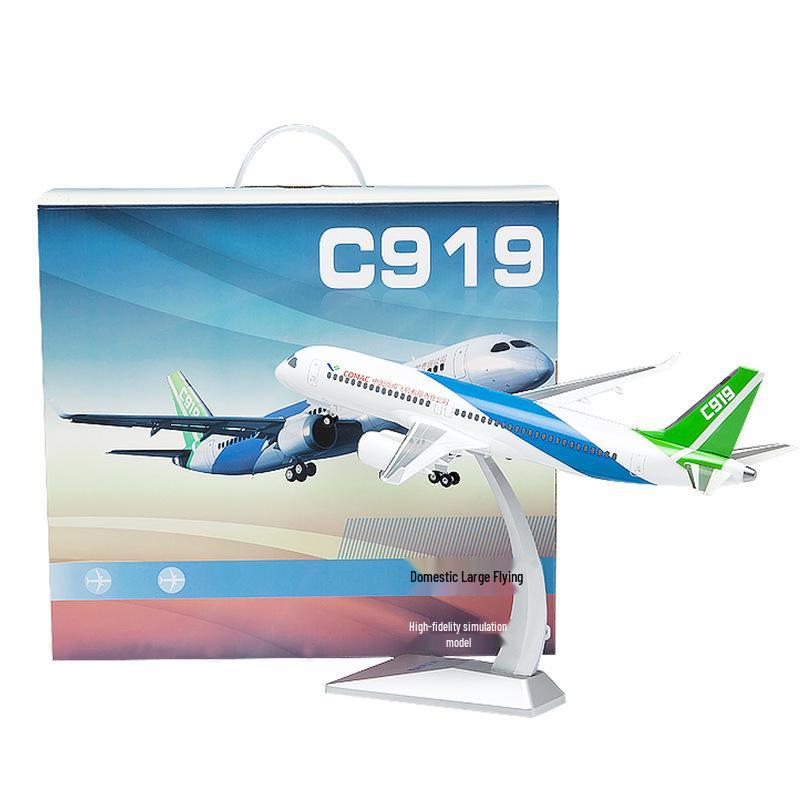 1:100 COMAC C919 Large Passenger Aircraft Model - Alloy Simulation for Home Decor & Gift Collection