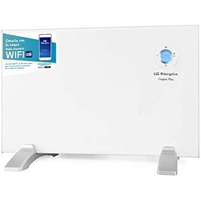 Panneau radiant numérique Wi-Fi - ORBEGOZO - REW 1000 - 1000 W - Écran LCD - Programmable