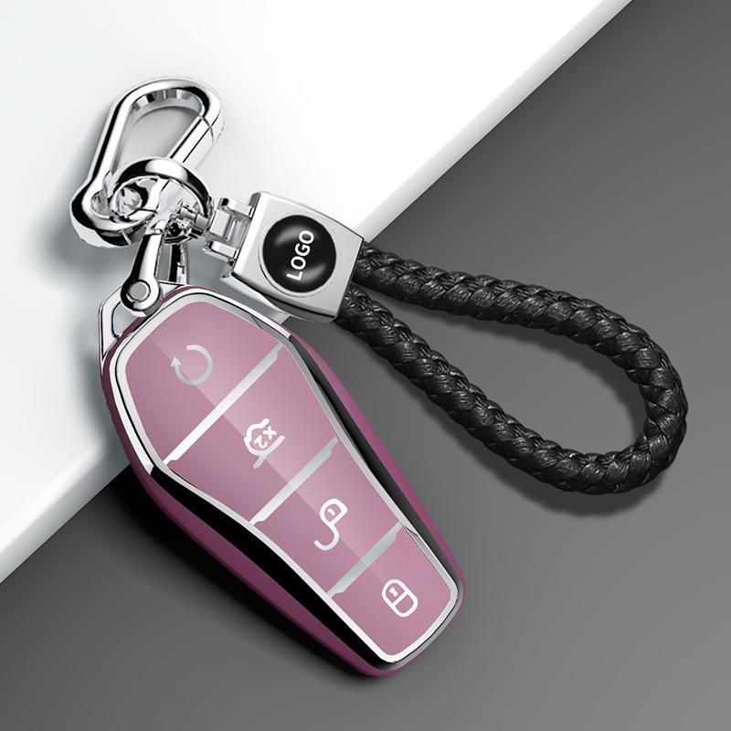 Compatible Key Cover for BYD Han EV, Tang DM/MAX, Song Pro, Qin PLUS, Yuan Models - Women’s Shell Buckle Bag