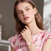 Bohemian Floral Watch with PU Leather Floral and Petal Analog Quartz Watch with Adjustable Arabic and Stylish Perfect Gift for and Christmas Women's
