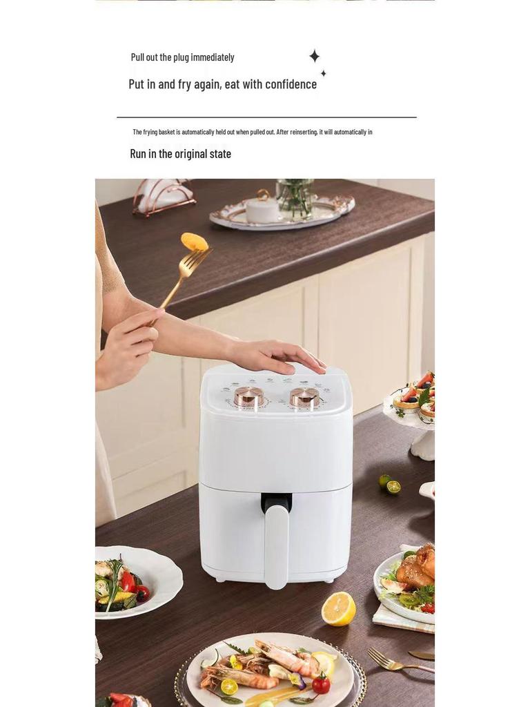 New Home Smart Rotating Air Fryer - Multifunctional Kitchen Essential