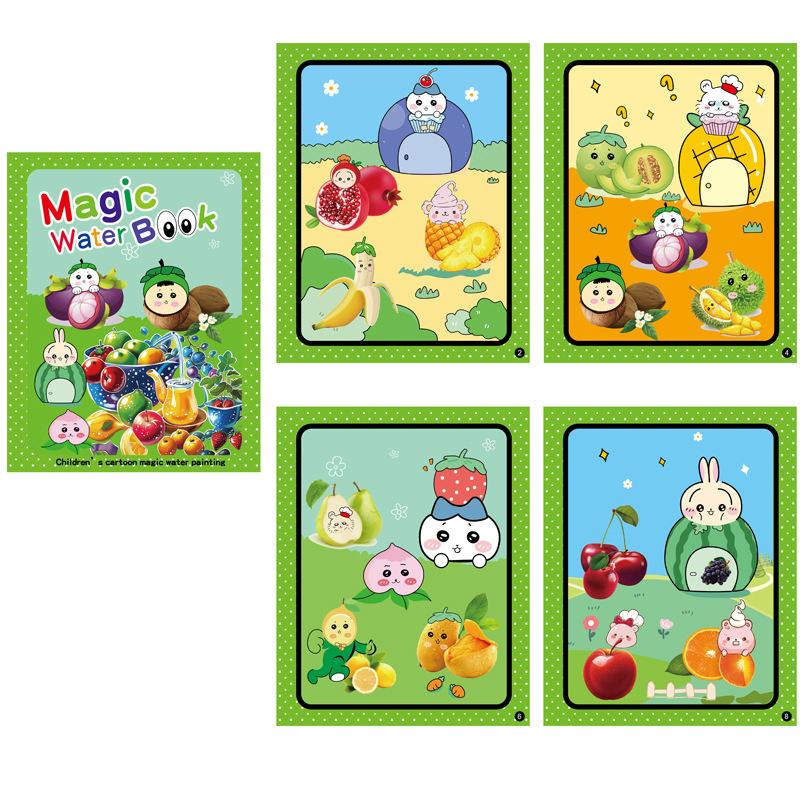 

Детская многоразовая книжка-раскраска Монтессори, волшебная книга для рисования водой, игрушки для рисования, сенсорные игрушки для раннего образования для детей