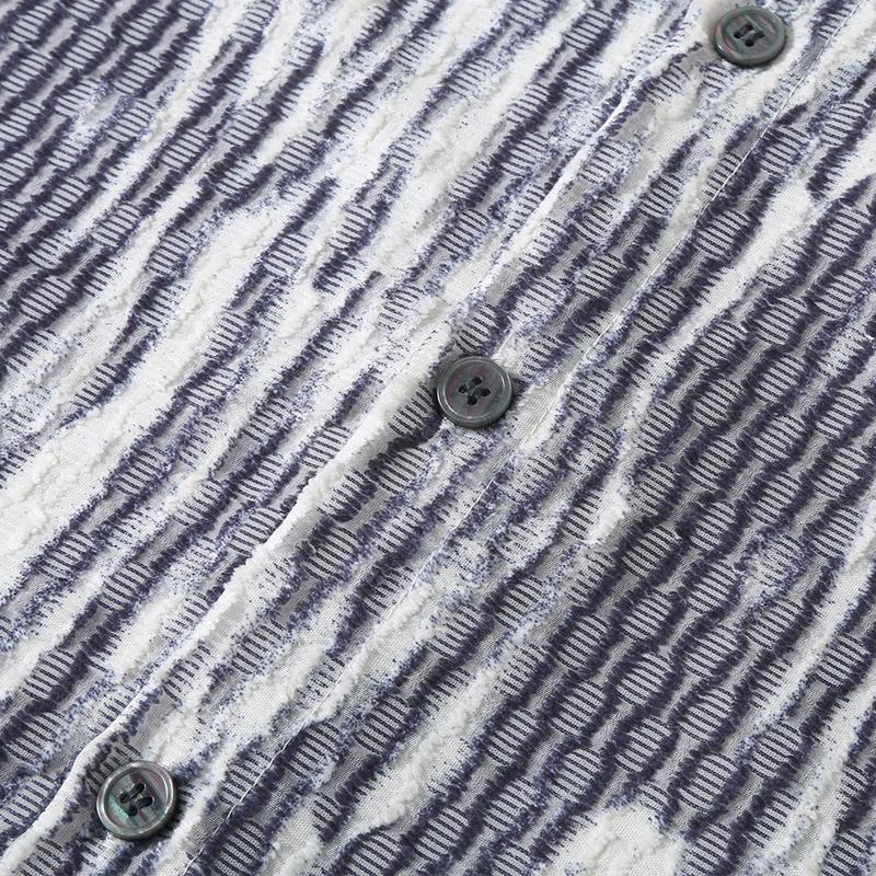 Ανδρικά κοντομάνικα πουκάμισα Summer Fashion Plus Size 4XL-11XL Oversized ριγέ Ανδρικό πουκάμισο