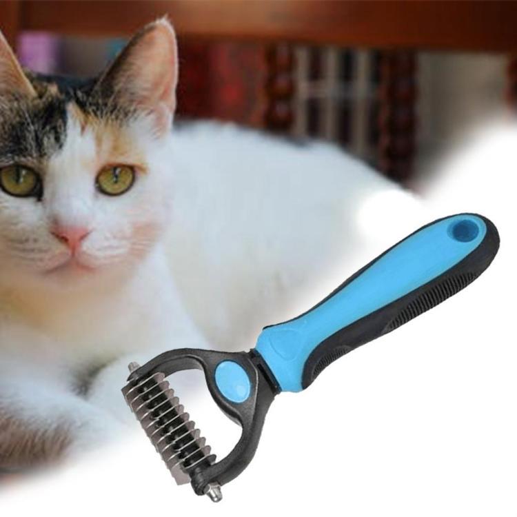 Pet Fur Knot Cutter Dog Grooming Shedding Rake Dog Cat Hair Removal Comb Pet Brush Grooming Tool Dog Supplies