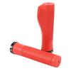 Pair of Cycling Handlebar Grips Rubber Anti Slip Shock Absorbing Ergonomic Cycle Locking Handle Grips Red