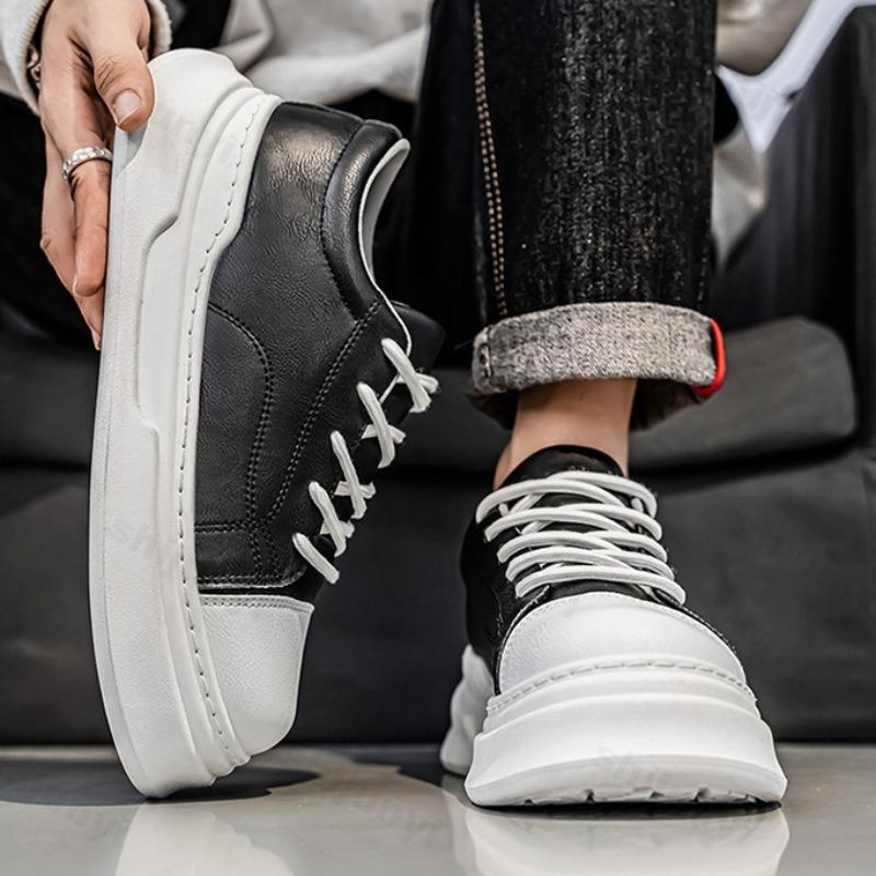 Fashion 2025 Autumn New Niche Design Men's Low Top Thick Soled Casual Sports Shoes Fashion Trend Versatile Comfortable Platform sneakers