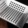 Barbecue Grill Basket for Meat Large Square Wok BBQ Accessory