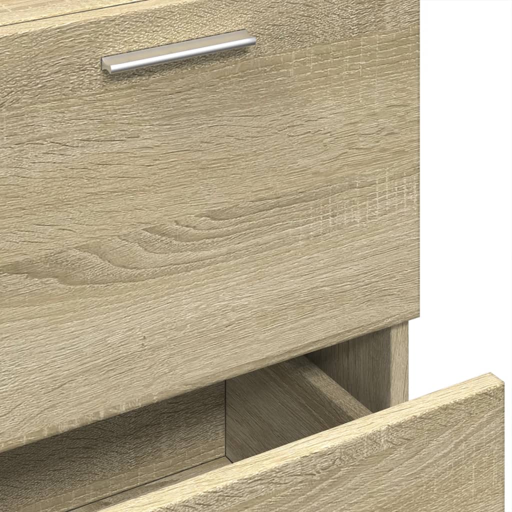 Bathroom Vanity Cabinet In Sonoma Oak Finish 40 X 37 X 59 Cm Particleboard