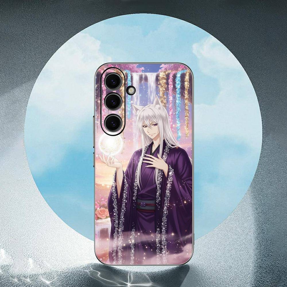T-Tomoe Kamisama For Samsung Galaxy S25 S24 S23 Ultra S22 S21 Plus S20 Black Soft Silicone Protective Case