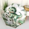1PC Dinosaur Snail Umbrella-8-Rib Reinforced Portable Folding Travel Suitable for All Seasons Outdoor Daily -Z0492