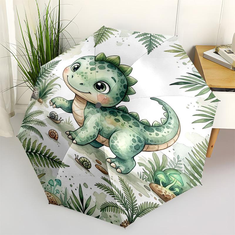 1PC Dinosaur Snail Umbrella-8-Rib Reinforced Portable Folding Travel Suitable for All Seasons Outdoor Daily -Z0492