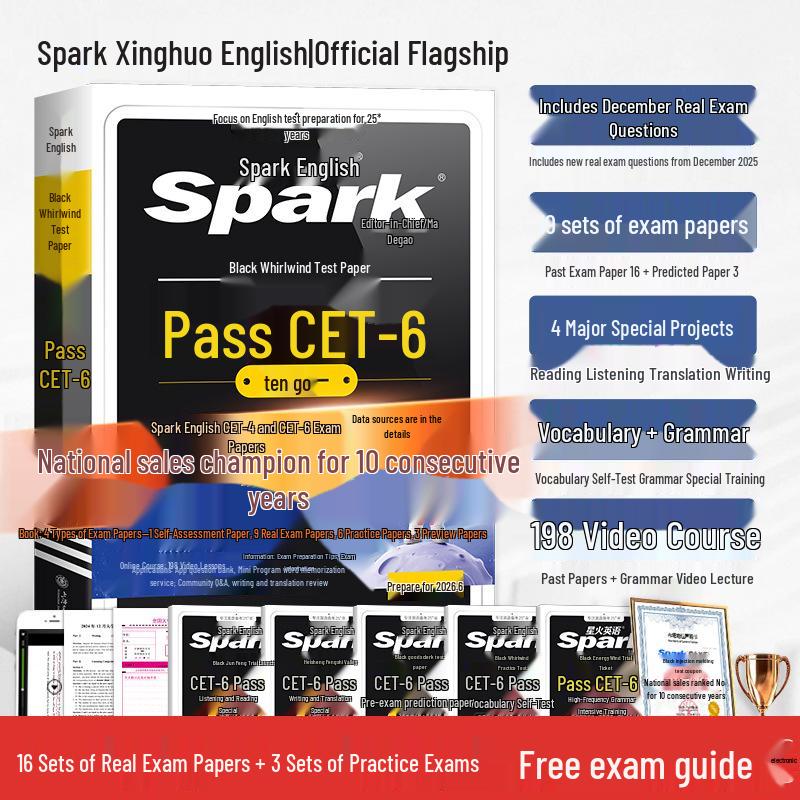 Spark English CET-4 Exam Practice & Vocabulary Prep for June 2026