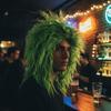 Tangerine/Green Halloween Costume Wig Voluminous Instant Noodle Style Hairpiece  Masquerade Ball