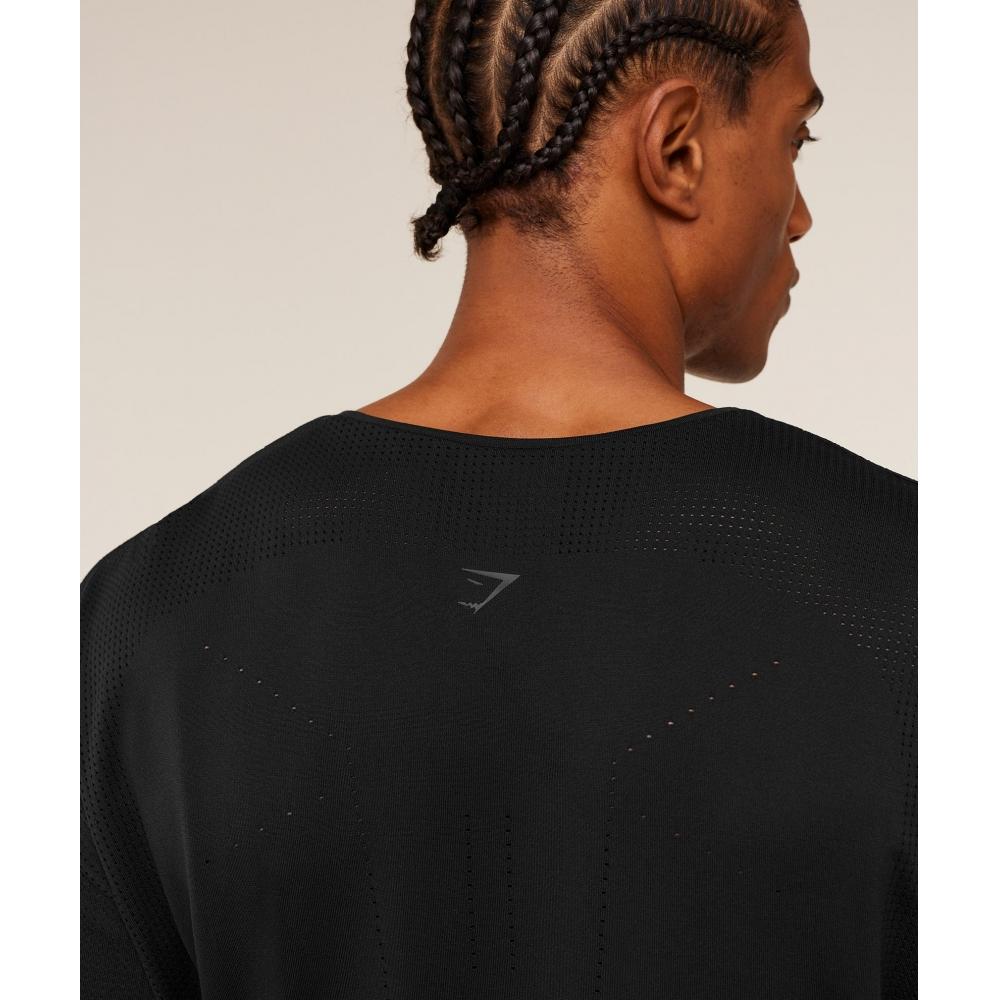 Gymshark DisTance Seamless T shirT Black