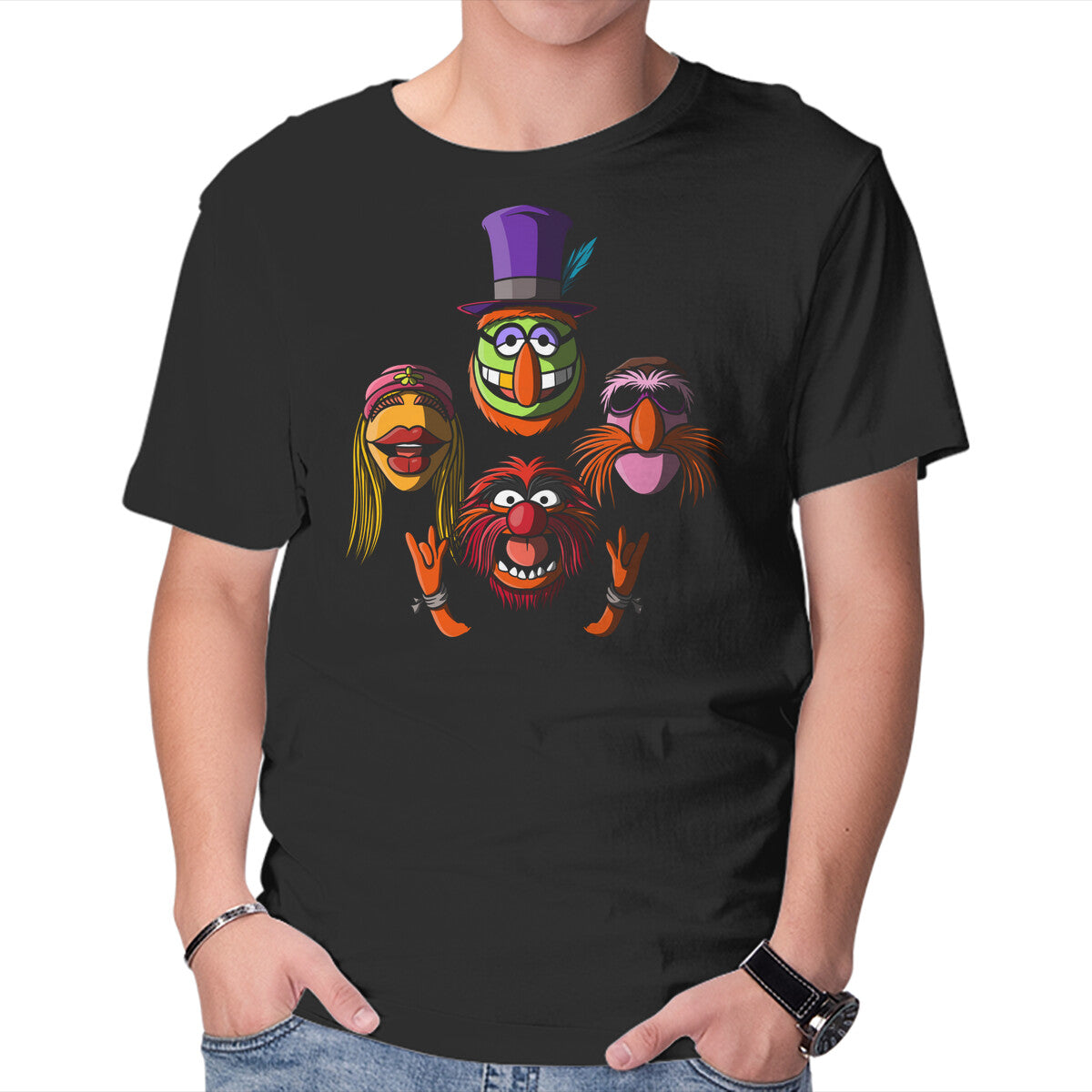 Unisex Crew Neck T-Shirt Bohemian Mayhem Graphic Short Sleeve Casual Tee XL