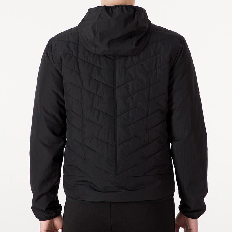 Nike Therma-FIT Herren Winddichte Kapuzen-Lauf-Trainingsjacke Schwarz DD5645-010