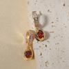 1 Pair Fashion Round Dangle Earrings for Women Zirconia Earring Jewelry Wedding Party Accessories