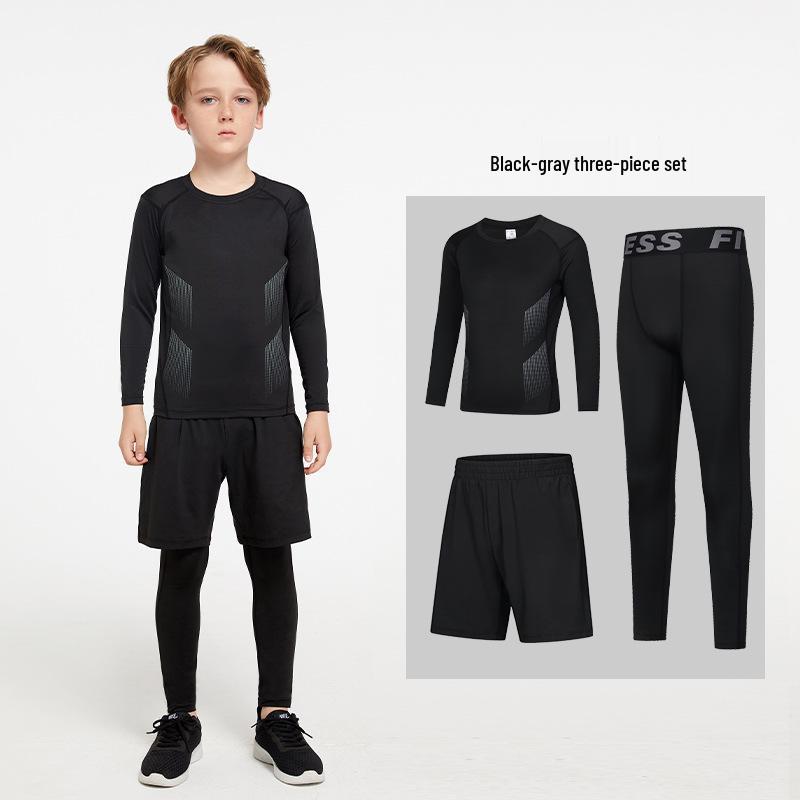 Unisex Quick-Dry Sports Set: Basketball, Football, Fitness, Running, Yoga - Men's/Women's/Children's Autumn & Winter Training Gear