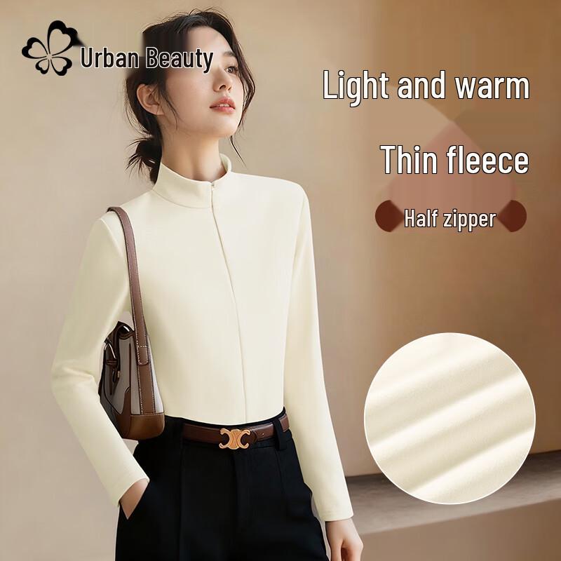 Women s Winter Fleece-Lined Half-Zip Top M