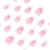 Wear Nail Art Nail Piece French Almond Shaped False Nail Removable Repeat Nail Piece Nails