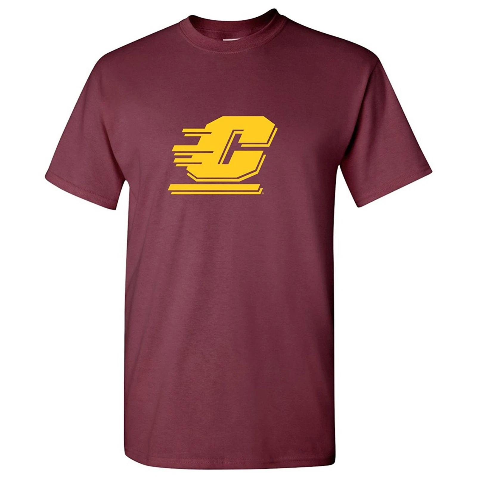 Central Michigan Chippewas Primary Logo Licensed Unisex T-Shirt - Maroon M