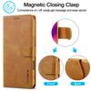 LC.IMEEKE For iPhone 16 Pro Max Case Calf Texture PU Leather Stand Wallet Phone Cover