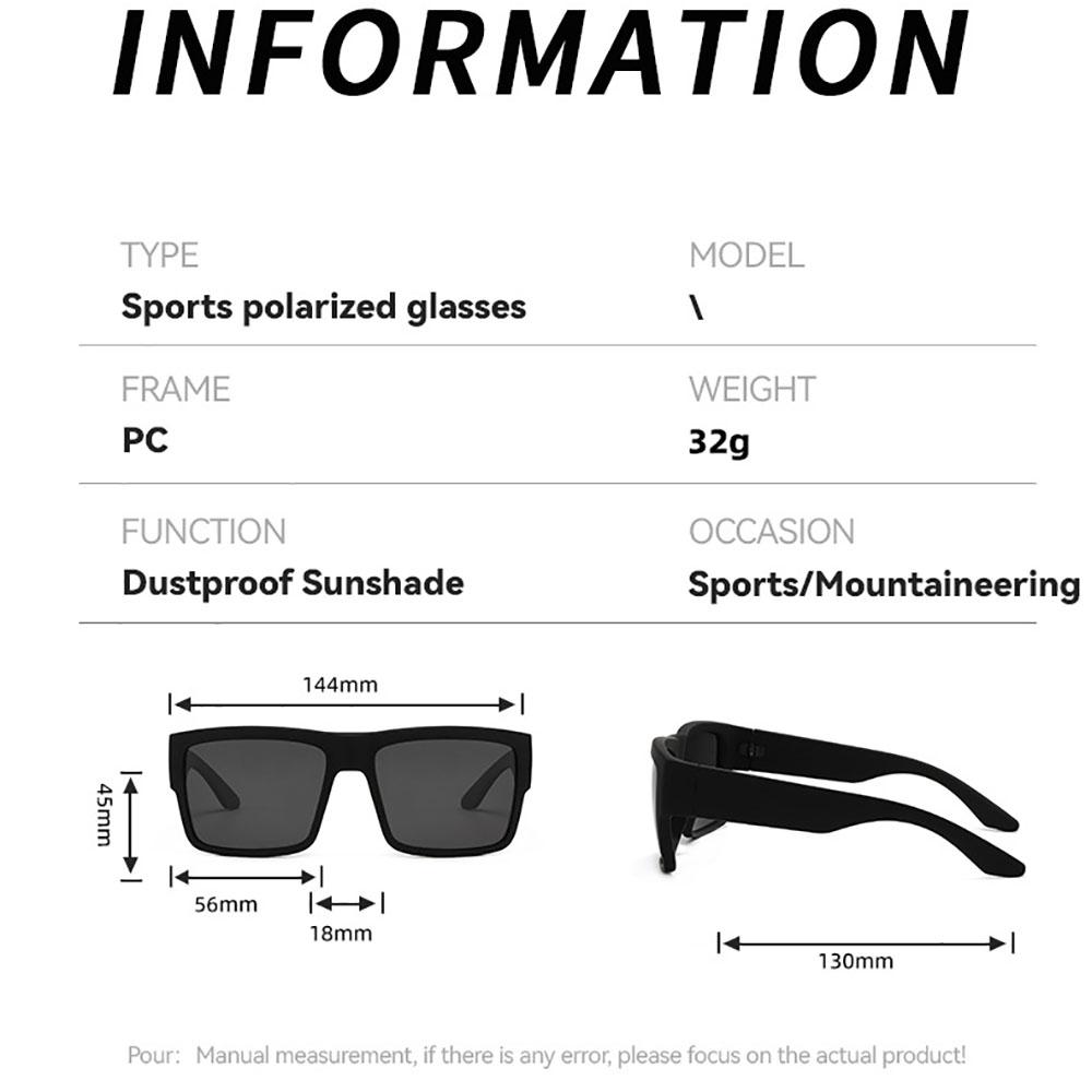Uv400 Goggles Versatile Cycling Sun Glasses Sports Sunglasses Fashion Square Sunglasses For Travel Cycling Sun