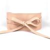 Bowknot Simple Wrap Luxury Wide Waist Band Leather Belt Corset Waistband Ladies Dress Cummerbands