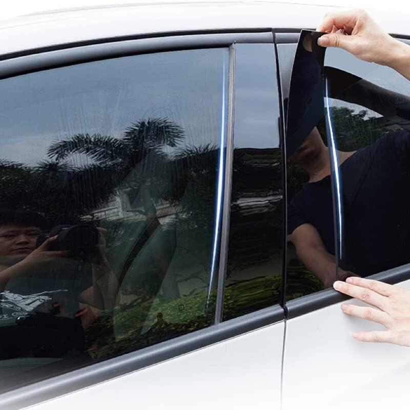 6PCS For Kia Forte Sedan 2019-2023 Black Door Window Pillar Post Cover Trim Set