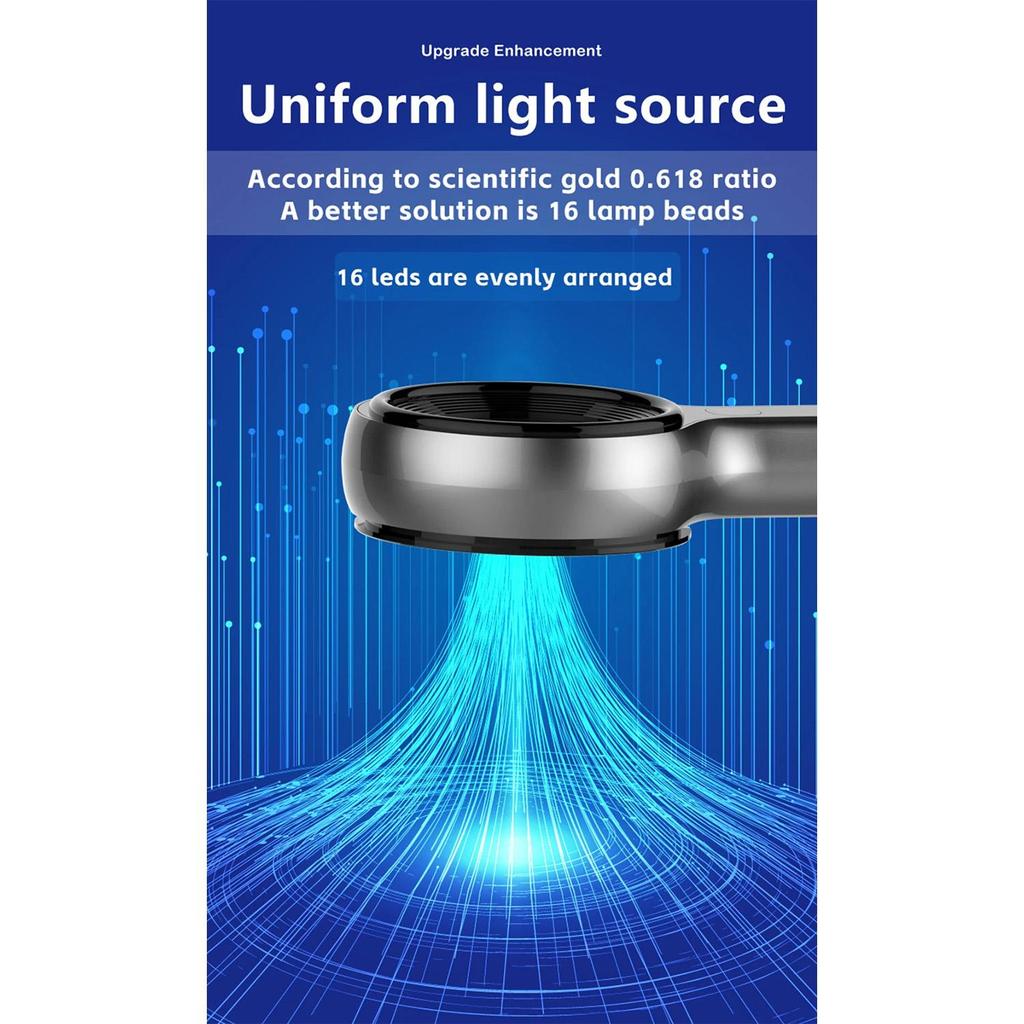 NEW UV Magnifying Woods Lamp Skin Analyzer Facial Beauty Testing Light for Skin Care Analysis Detection