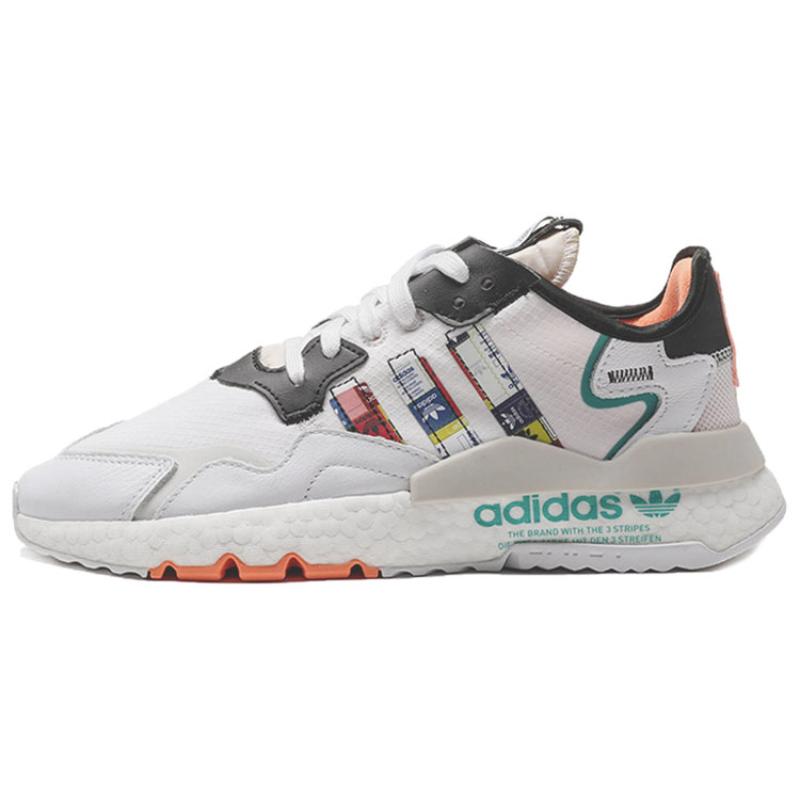 

Adidas Оригінали Nite Jogger Boost Сірий Чорний Зелений Кросівки FX3811 36