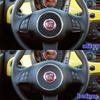Geeignet für 12-15 Fiat 500 Auto Innenraum modifizierter Kohlefaser Lenkradsatz Dekorationsaufkleber