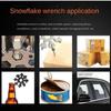 Multifunctional Snowflake Wrench EDC Socket Wrench Hexagonal Octagonal Combination Wrench Portable Tool Stainless Steel Wrench LM