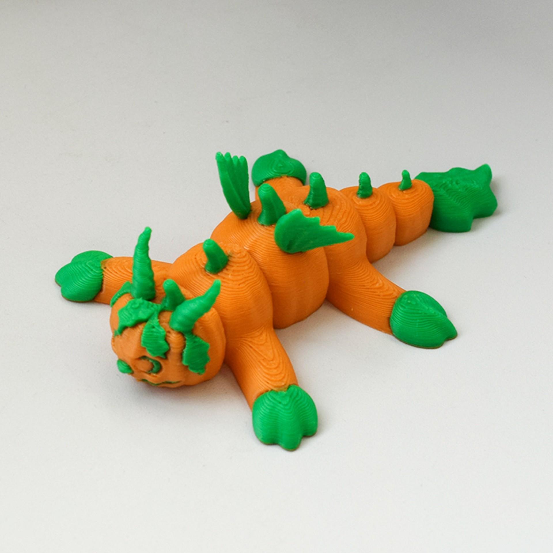 

Simulation Pumpkin Beast Toy Statue 3D Printing Toys Creative Horror Pumpkin Monster Joint Movable Toy Funny Halloween Gift