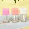 1Pc 5Ml Empty Lip Gloss Tube Clear Mini Refillable Lip Balm Bottles With Rubber Inserts