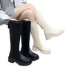 Size 35-44, Large Size Women's Shoes 41 Soft Leather Elastic Martin Boots Women's 42 Fashion Versatile Skinny Knight Long High Boots