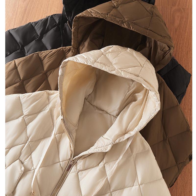 Podzim Zima Volná S Kapucí Dolní Vesta Dvojitý Zip Zesílená Vesta Svrchní Oblečení Dámská Dolní Teplá Vesta