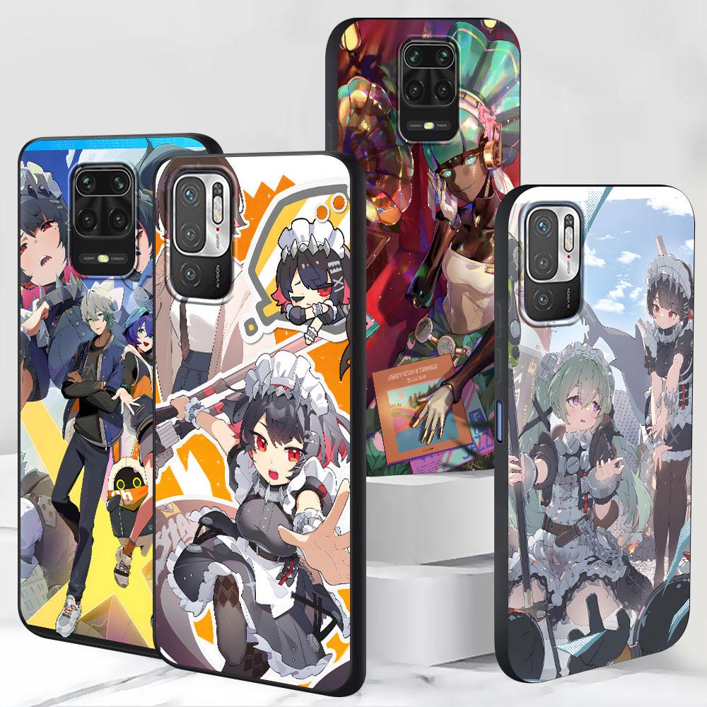 Wise Belle Zenless Zone Zero Case for Xiaomi Redmi 10 10C 9C 9A 9i 9 Prime 9T 12 12C 10A K40 Pro Black Soft TPU Phone Bag Cover