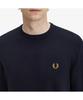 FRED PERRY [Baseline] Classic Crew Neck Merino Wool Knit - Navy Afpm2439601-795