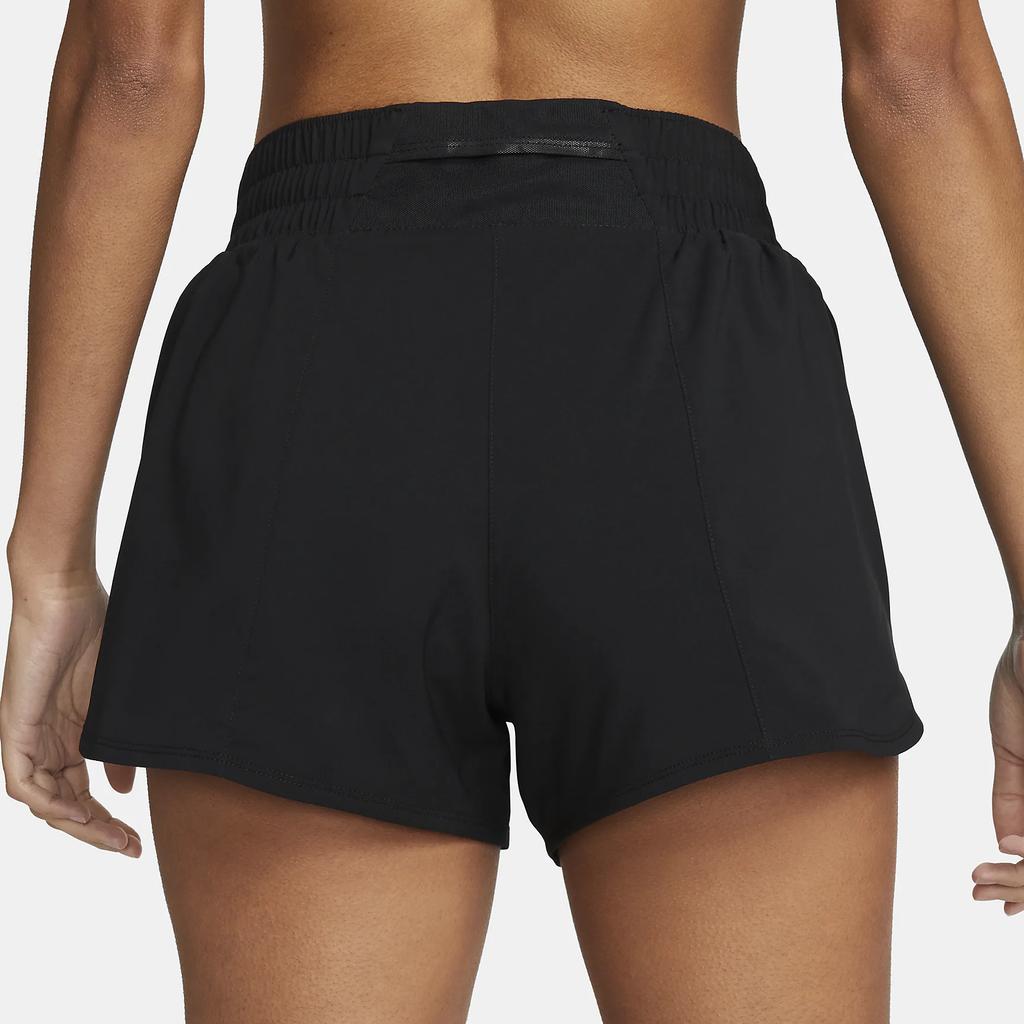 New Nike One Women's Dri FIT Mid Rise 3' Brief Lined Shorts DX6010-010