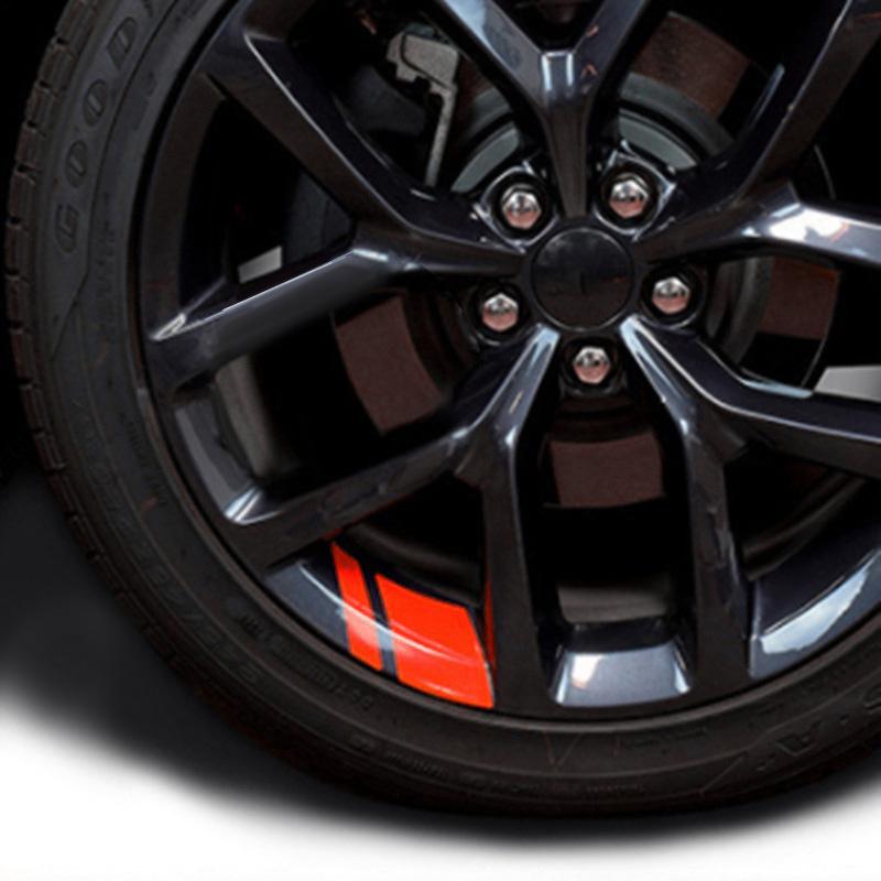 

6 шт./компл., аксессуары, хэш-маска, виниловая наклейка для автомобиля, наклейки на ступицу колеса, предупреждающая наклейка, полоса, светоотражающая