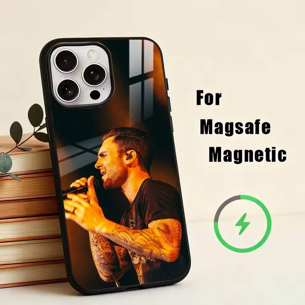 M-Maroon 5  Phone Case For iPhone17,16,15,14,13,12,11 Plus,Pro Magnetic with Magsafe Wireless Charging