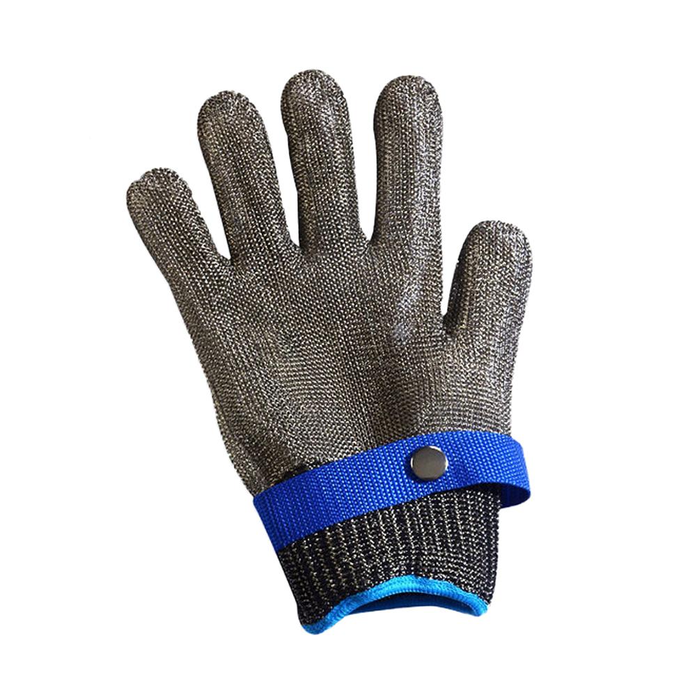 1Pc 316 Stainless Steel Wire Metal Mesh Gloves Gardening Butcher Safety Work Glove Kitchen Full Finger Cut Resistant Gloves